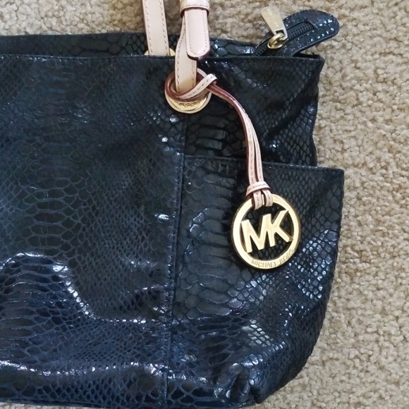Michael Kors Python Leather Tote - Picture 2 of 8